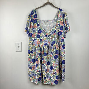 MyStyle Floral Babydoll Tunic Top